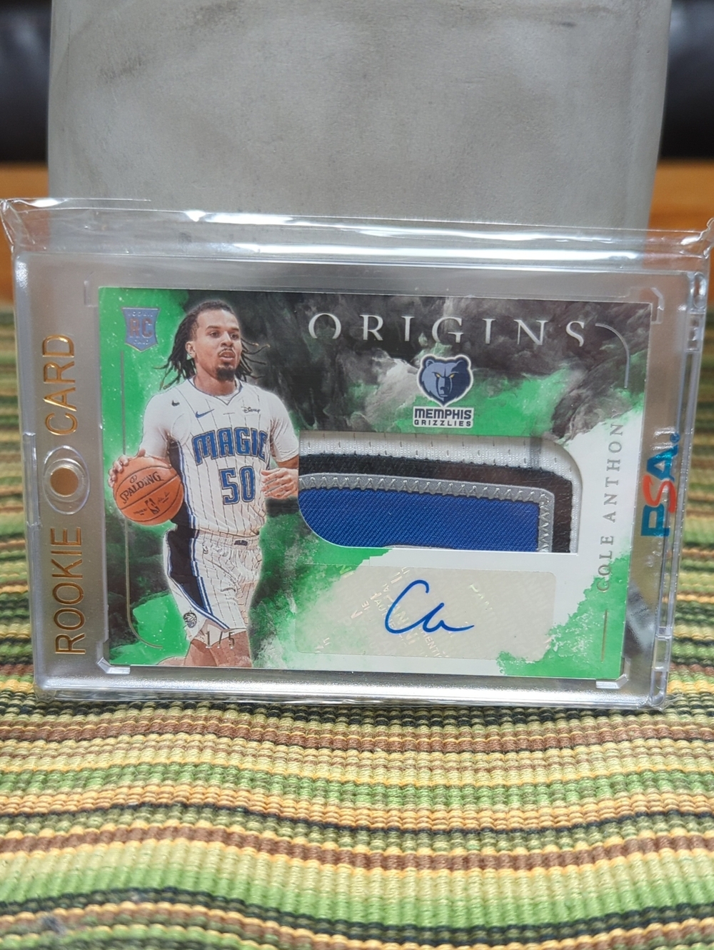 Cole Anthony Rookie Patch Autograph Card - Blue/White